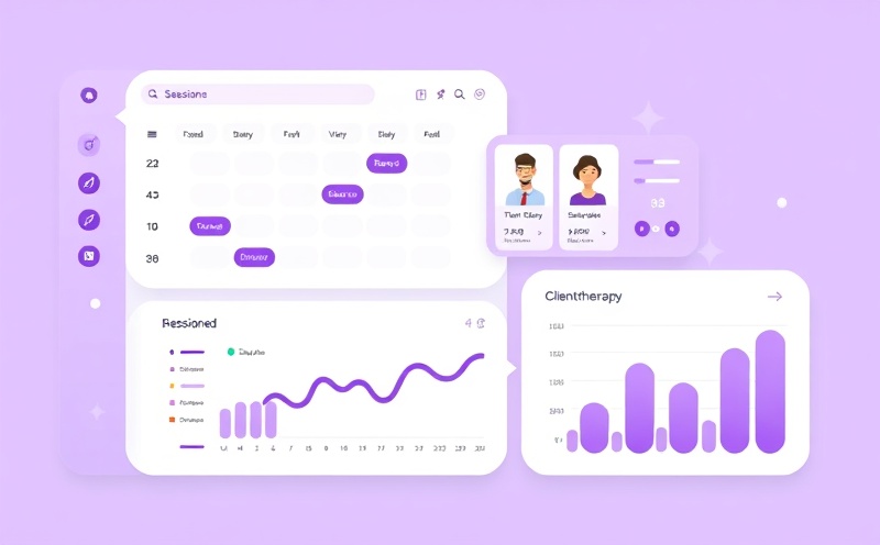 Calendar view showing therapy sessions alongside a working day